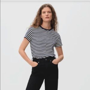 Everlane Striped Box Cut Tee